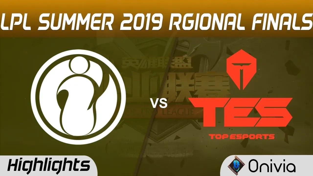 IG vs TES Highlights Game 2 LPL 2019 Regional Finals Invictus Gaming vs Top Esports LPL Highlights b thumbnail