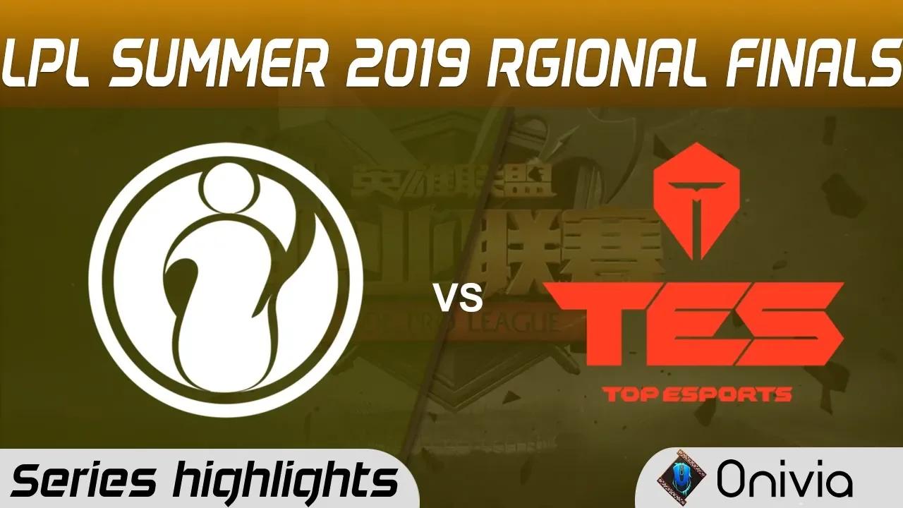 IG vs TES Series Highlights LPL 2019 Regional Finals Invictus Gaming vs Top Esports LPL Highlights b thumbnail