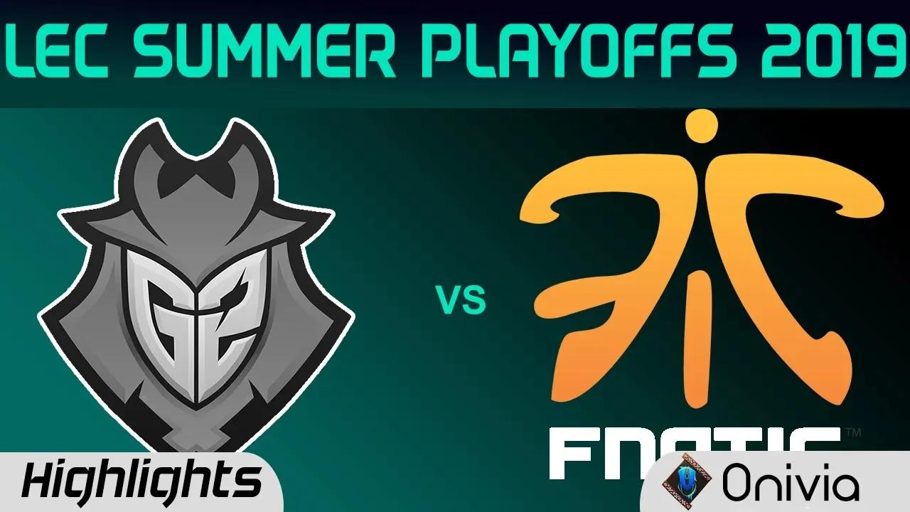 G2 vs FNC Highlights Game 3 LEC Summer 2019 Playoffs G2 Esports vs Fnatic LEC Highlights By Onivia thumbnail