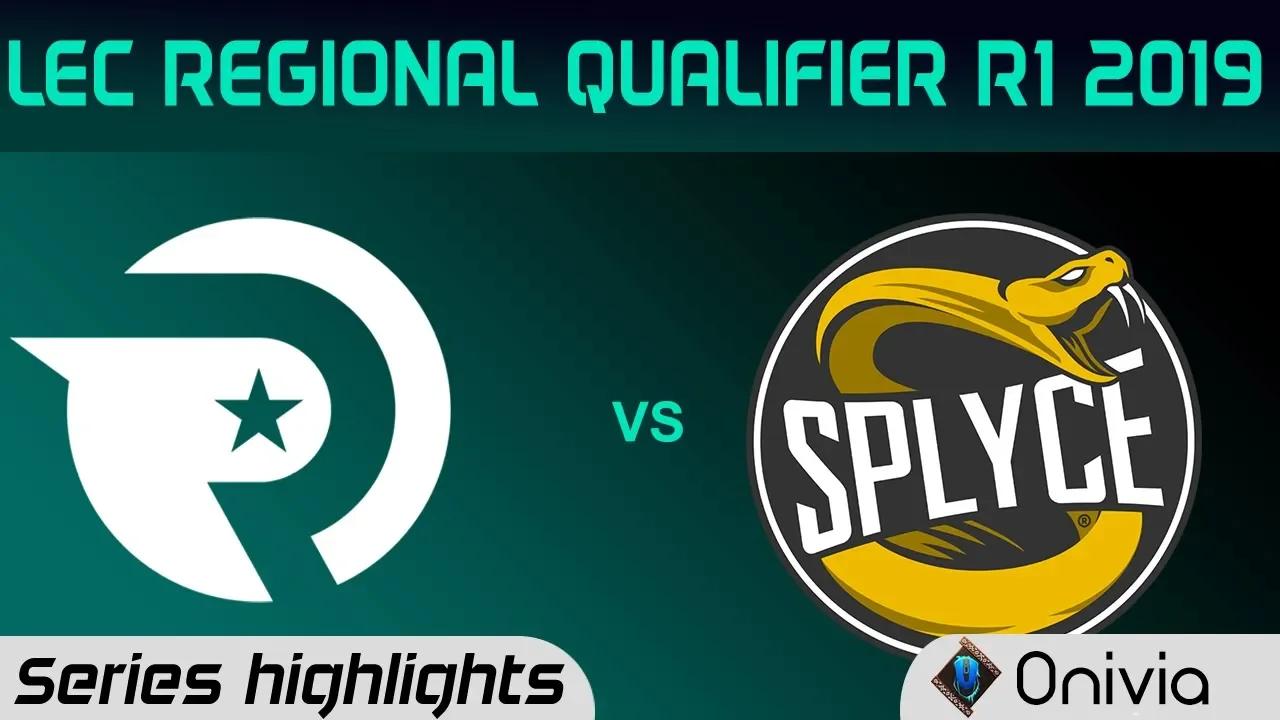 OG vs SPY Series Highlights LEC 2019 Regional Qualifier R1 Origen vs Splyce LEC Highlights by Onivia thumbnail