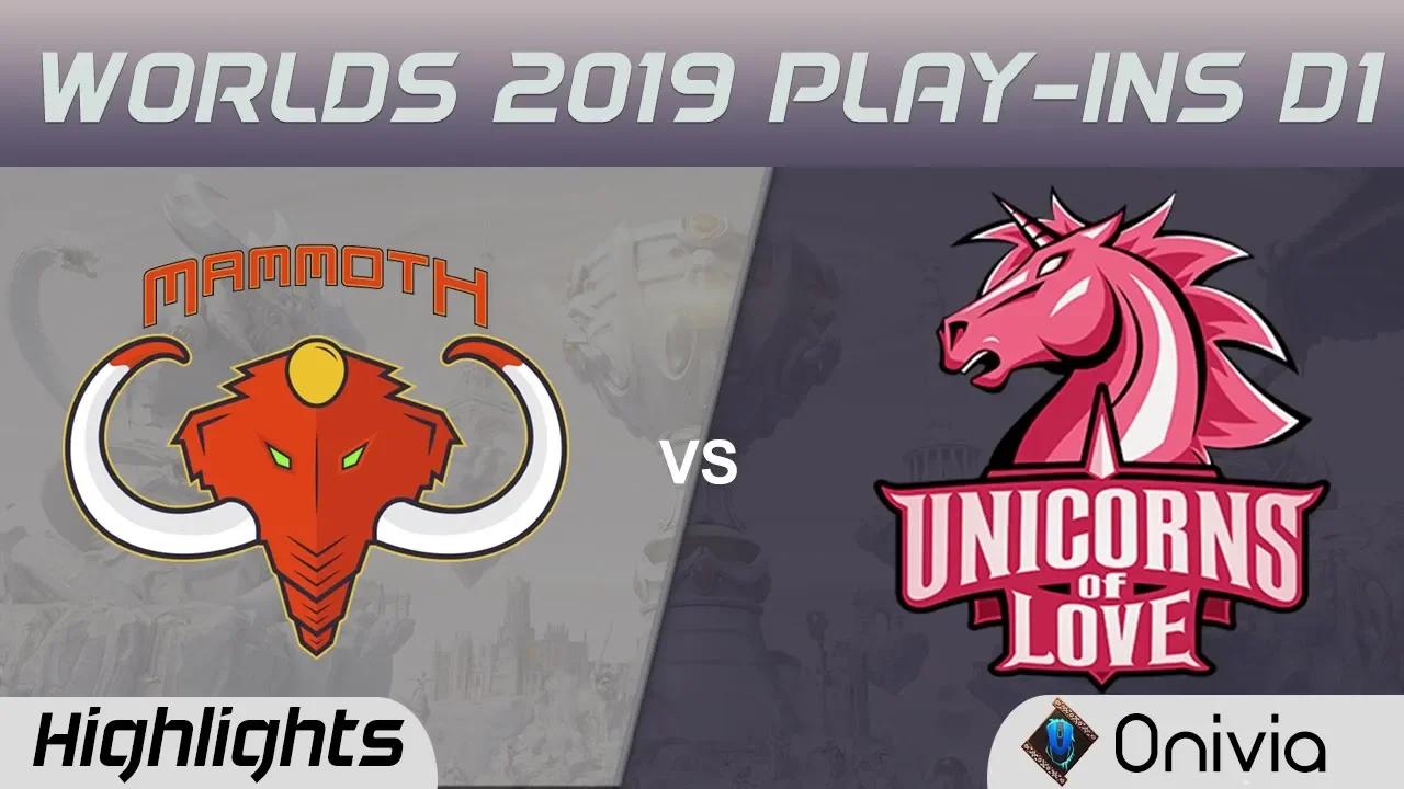 MMM vs UOL Highlights Worlds 2019 Play in MAMMOTH vs Unicorns of Love by Onivia thumbnail