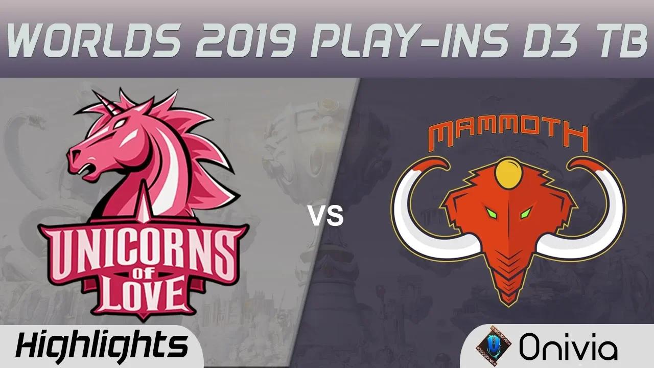 UOL vs MMM Tiebreaker Highlights Worlds 2019 Play in Unicorns of Love vs MAMMOTH by Onivia thumbnail