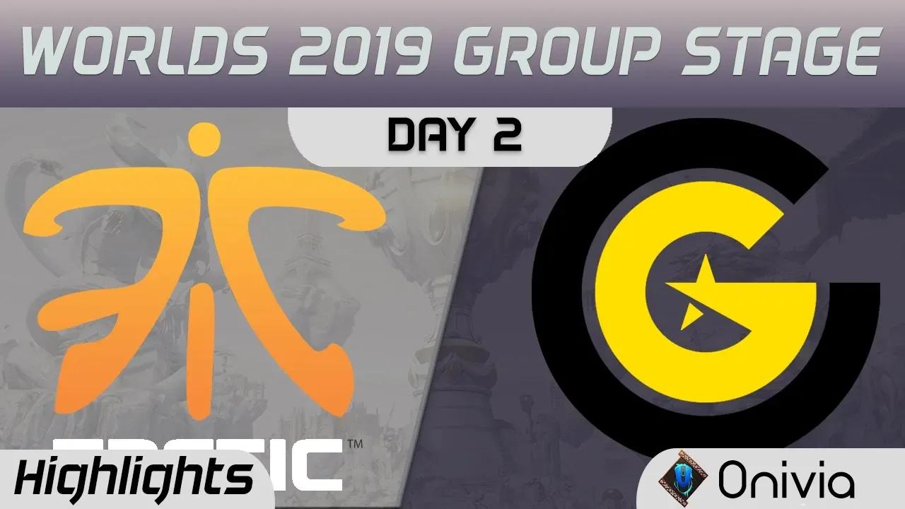 FNC vs CG Highlights Worlds 2019 Main Event Group Stage Fnatic vs Clutch Gaming by Onivia thumbnail