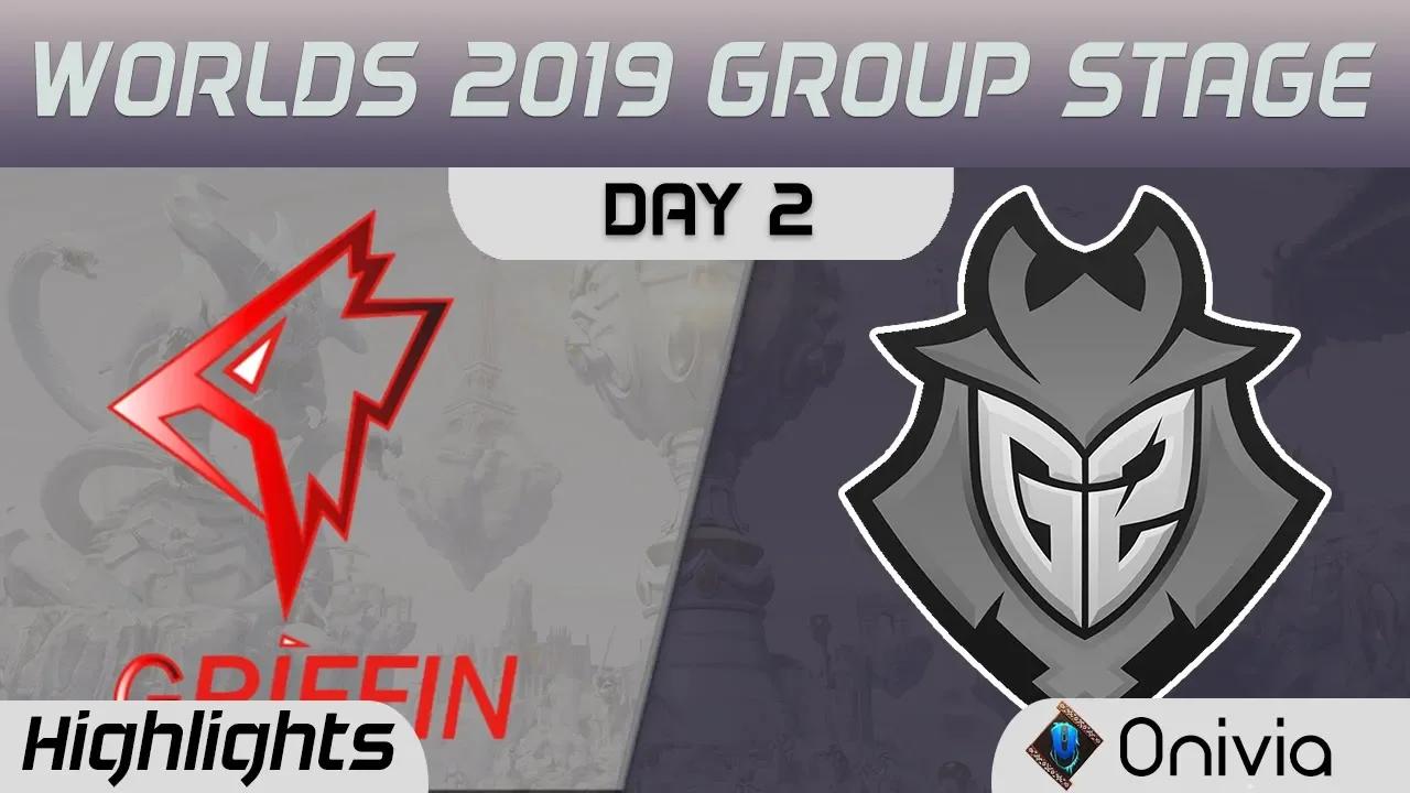 GRF vs G2 Highlights Worlds 2019 Main Event Group Stage Griffin vs G2 Esports by Onivia thumbnail