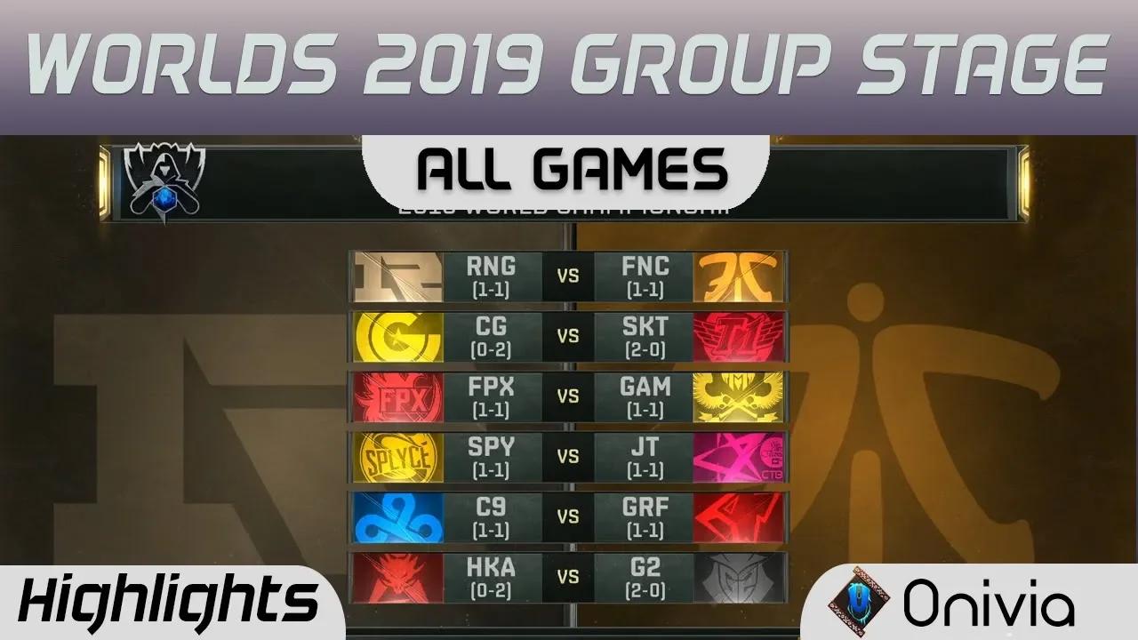 Group Stage Day 4 Full Day Highlights Worlds 2019 By Onivia thumbnail