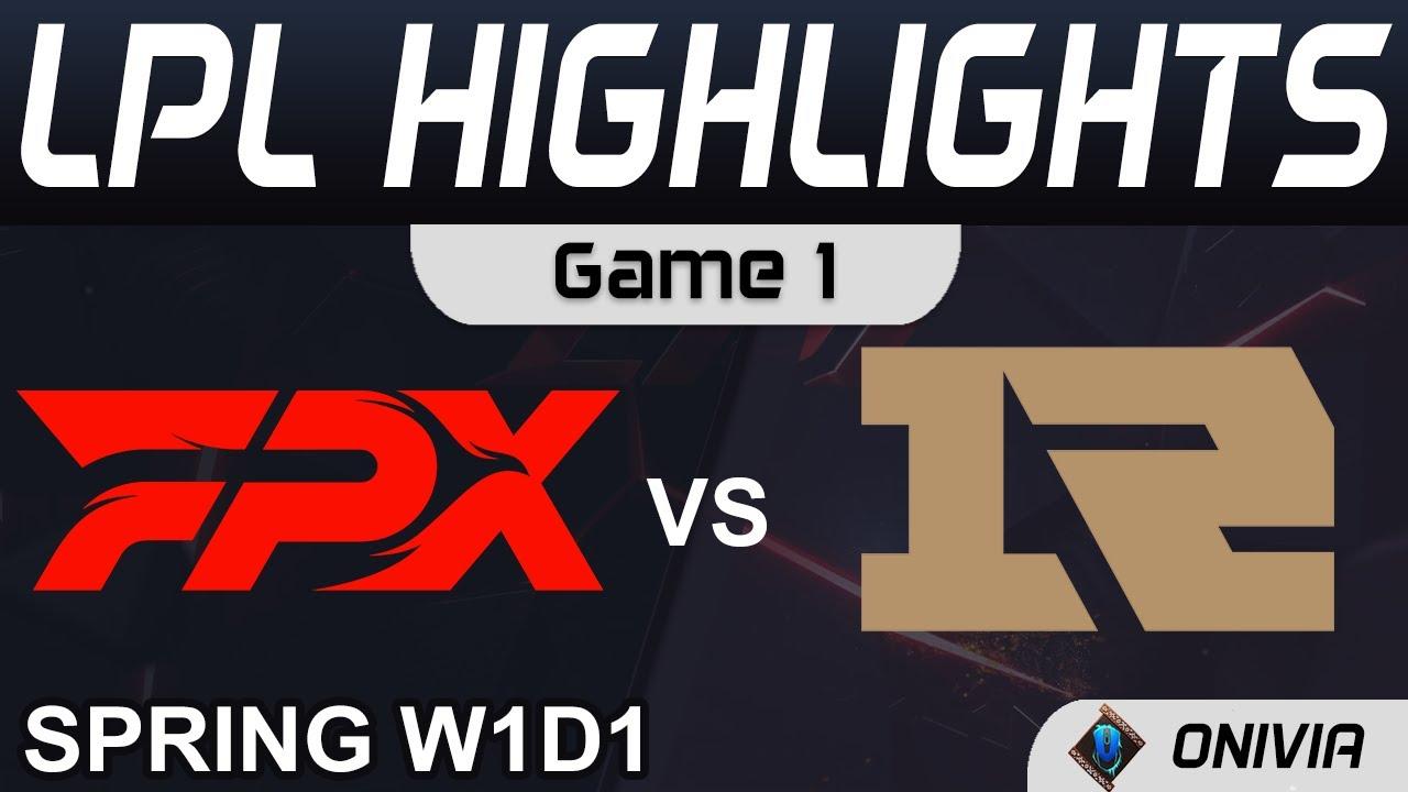 FPX vs RNG Highlights Game 1 LPL Spring Season 2022 W1D1 FunPlus Phoenix vs Royal Never Give Up thumbnail