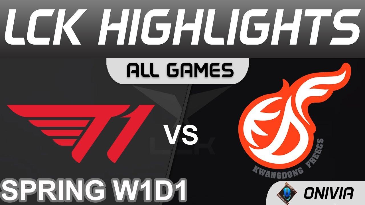 T1 vs KDF Highlights ALL GAMES LCK Spring Season 2022 W1D1 T1 vs Kwangdong Freecs by Onivia thumbnail