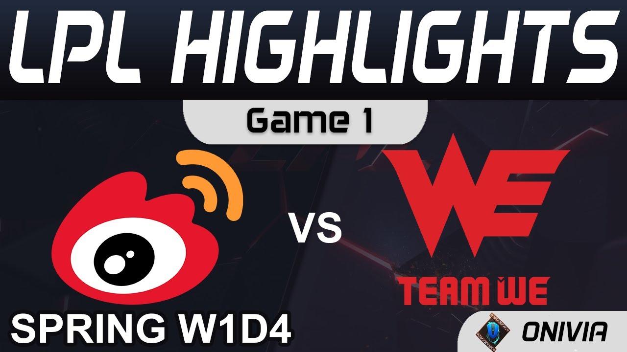 WBG vs WE Highlights Game 1 LPL Spring Season 2022 W1D4 Weibo Gaming vs Team WE by Onivia thumbnail