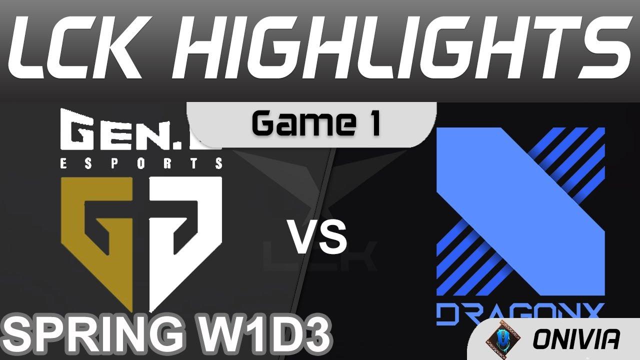 GEN vs DRX Highlights Game 1 LCK Spring Season 2022 W1D3 Gen G vs DragonX by Onivia thumbnail