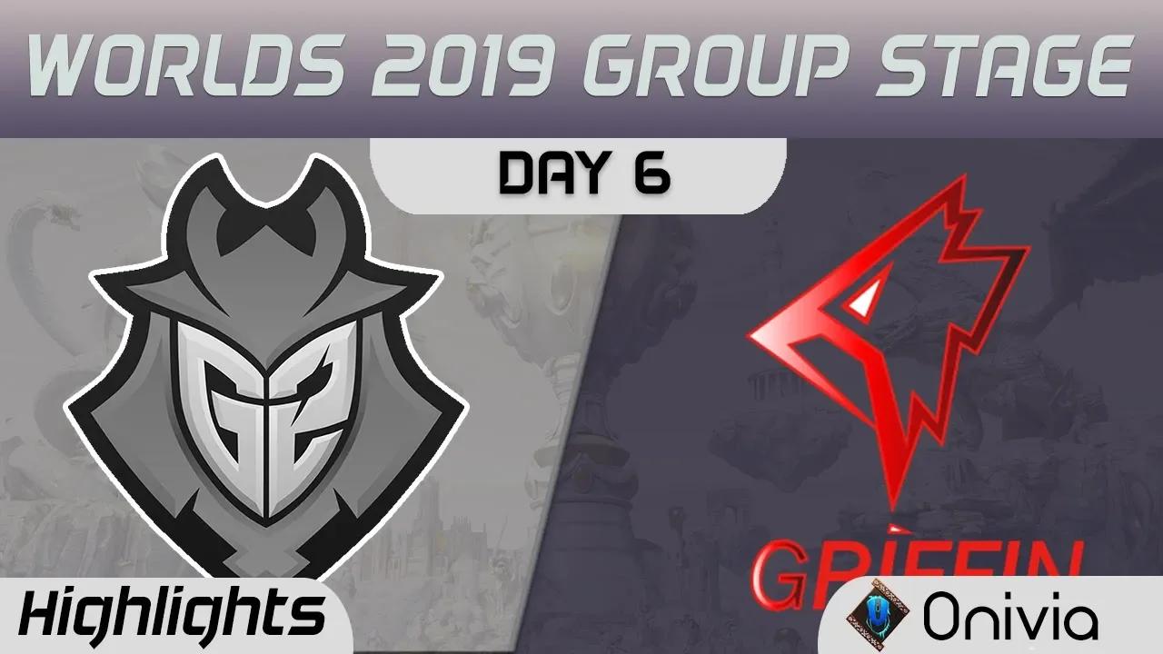 G2 vs GRF Highlights Worlds 2019 Main Event Group Stage G2 Esports vs Griffin by Onivia thumbnail