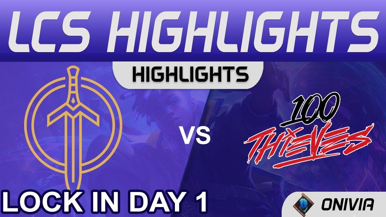 GG vs 100 Highlights LCS Lock In 2022 Day 1 Golden Guardians vs 100 Thieves by Onivia thumbnail