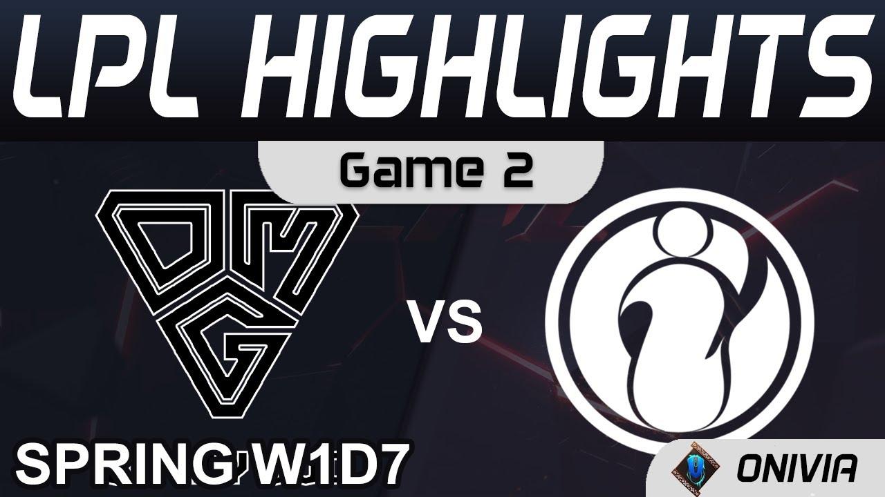 OMG vs IG Highlights Game 2 LPL Spring Season 2022 W1D7 Oh My God vs Invictus Gaming by Onivia thumbnail