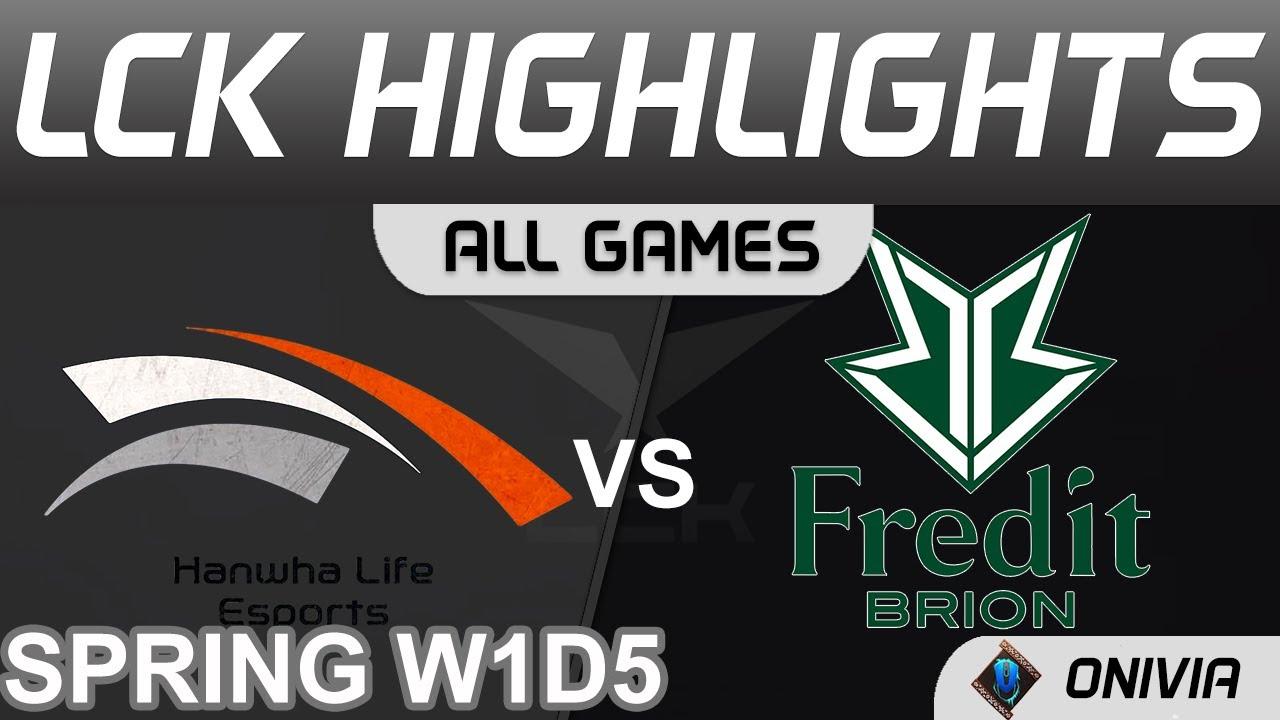 HLE vs BRO Highlights ALL GAMES LCK Spring Season 2022 W1D5 Hanwha Life Esports vs Fredit BRION by O thumbnail