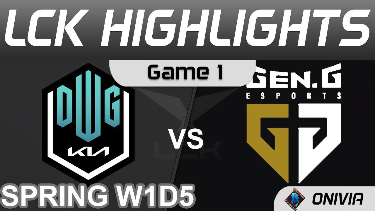 DK vs GEN Highlights Game 1 LCK Spring Season 2022 W1D5 DWG KIA vs Gen G by Onivia thumbnail