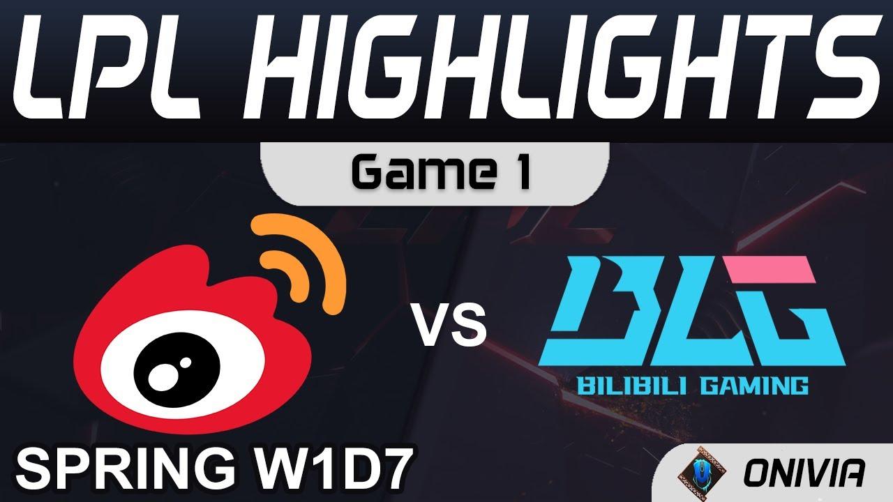 WBG vs BLG Highlights Game 1 LPL Spring Season 2022 W1D7 Weibo Gaming vs Bilibili Gaming by Onivia thumbnail