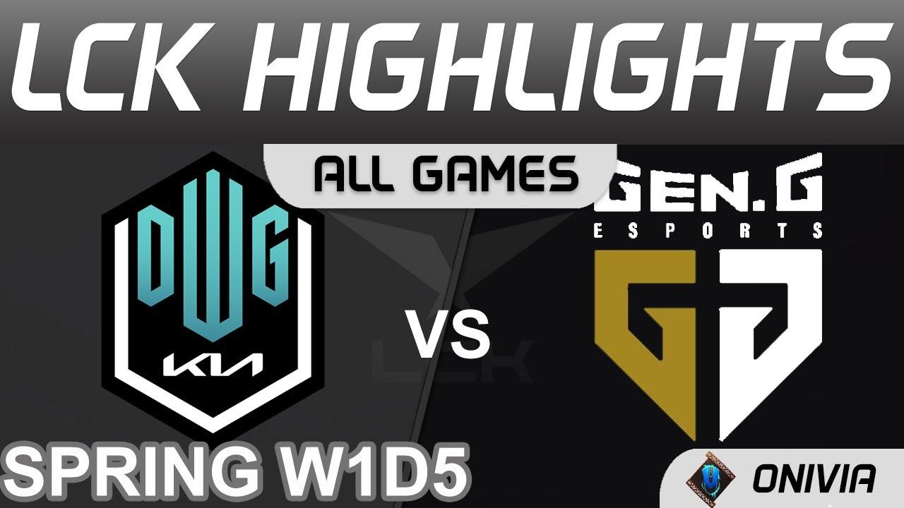 DK vs GEN Highlights ALL GAMES LCK Spring Season 2022 W1D5 DWG KIA vs Gen G by Onivia thumbnail