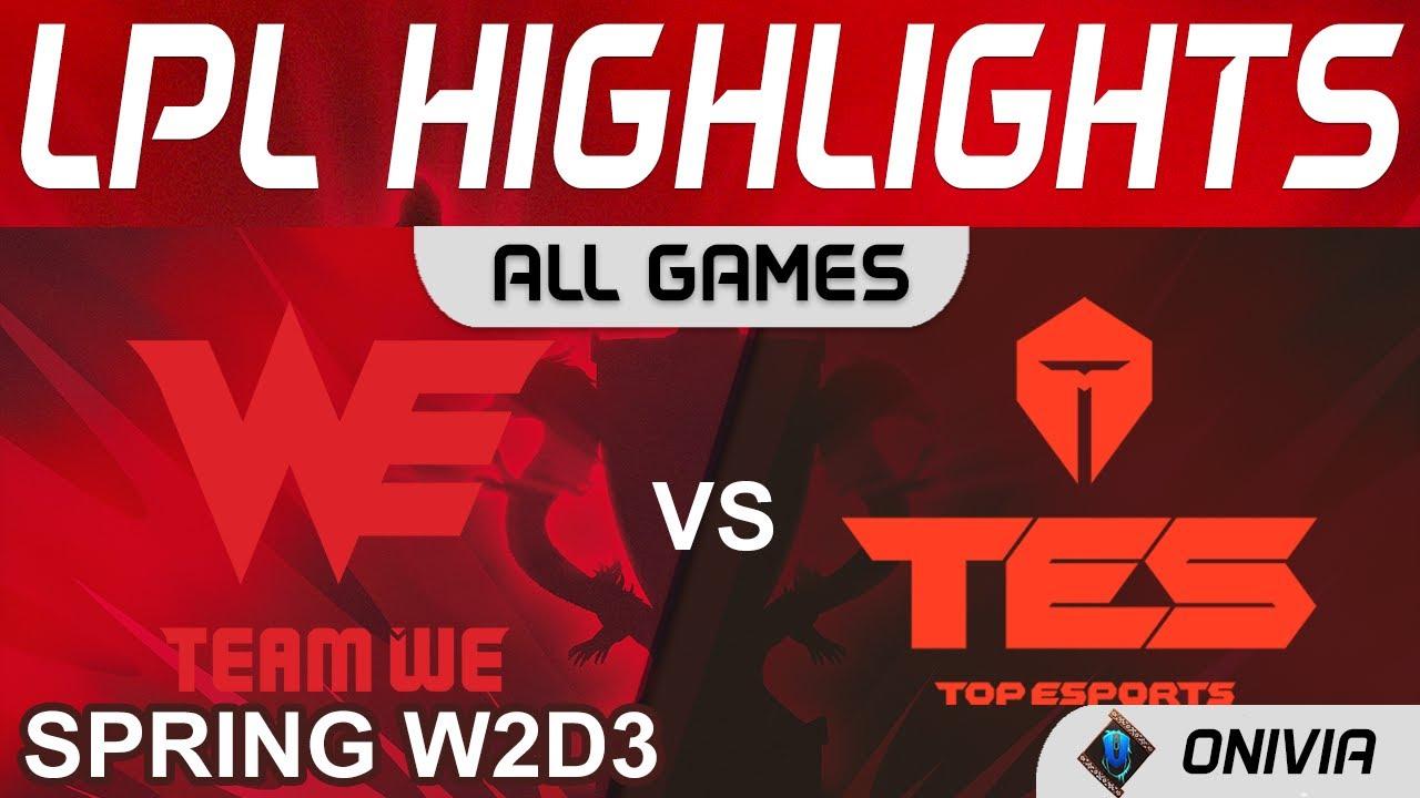 WE vs TES Highlights ALL GAMES LPL Spring Season 2022 W2D3 Team WE vs Top Esports by Onivia thumbnail