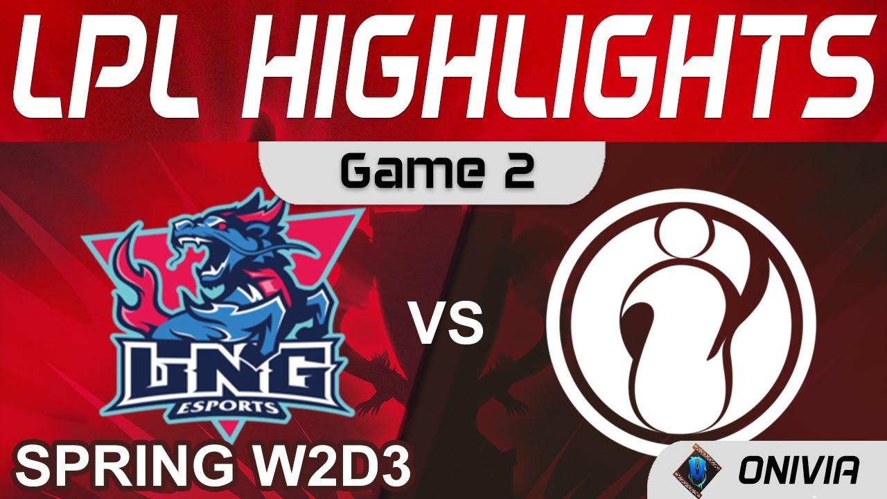 LNG vs IG Highlights Game 2 LPL Spring Season 2022 W2D3 LNG Esports vs Invictus Gaming by Onivia thumbnail