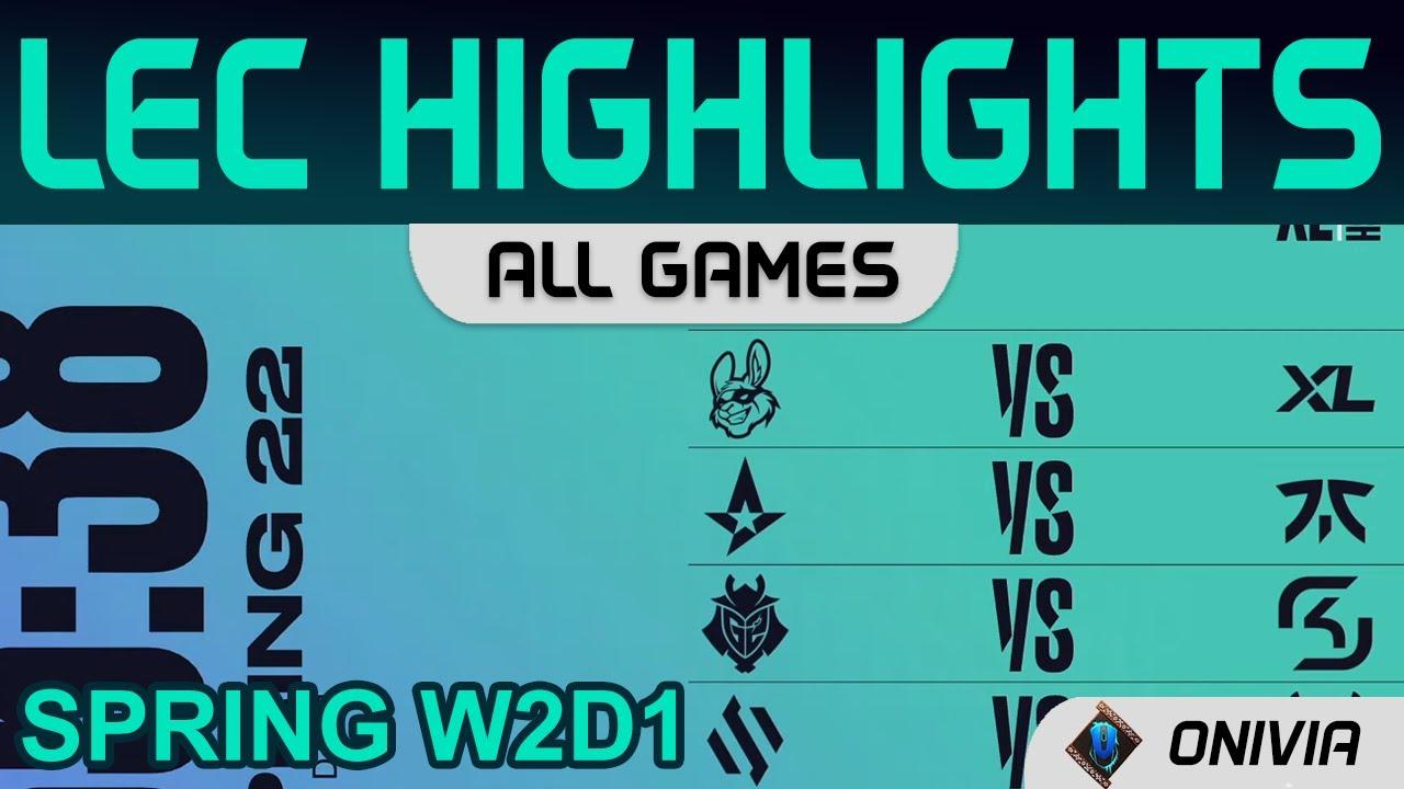 LEC Highlights Week2 Day1 LEC Spring 2022 All Games By Onivia thumbnail