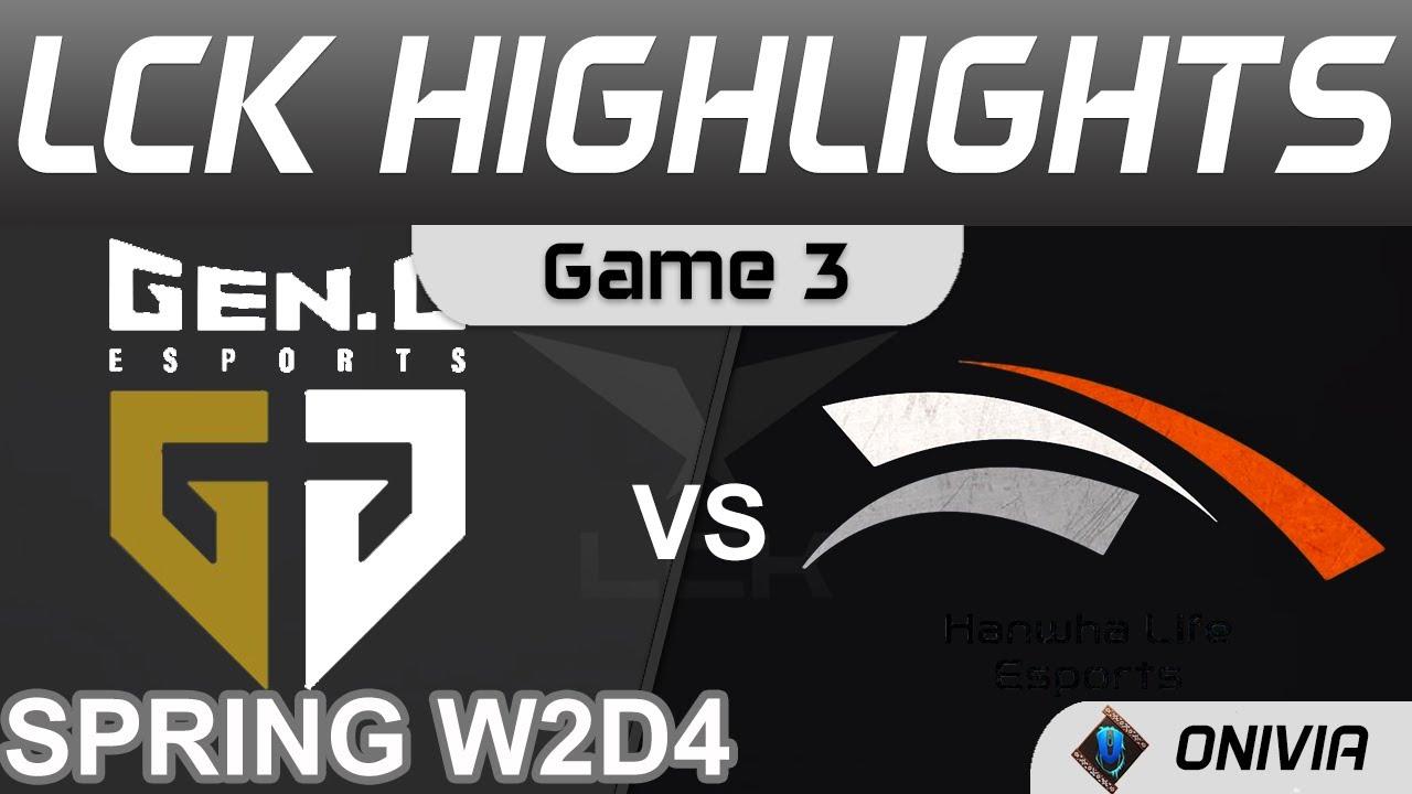 GEN vs HLE Highlights Game 3 LCK Spring Season 2022 W2D4 Gen G vs Hanwha Life Esports by Onivia thumbnail