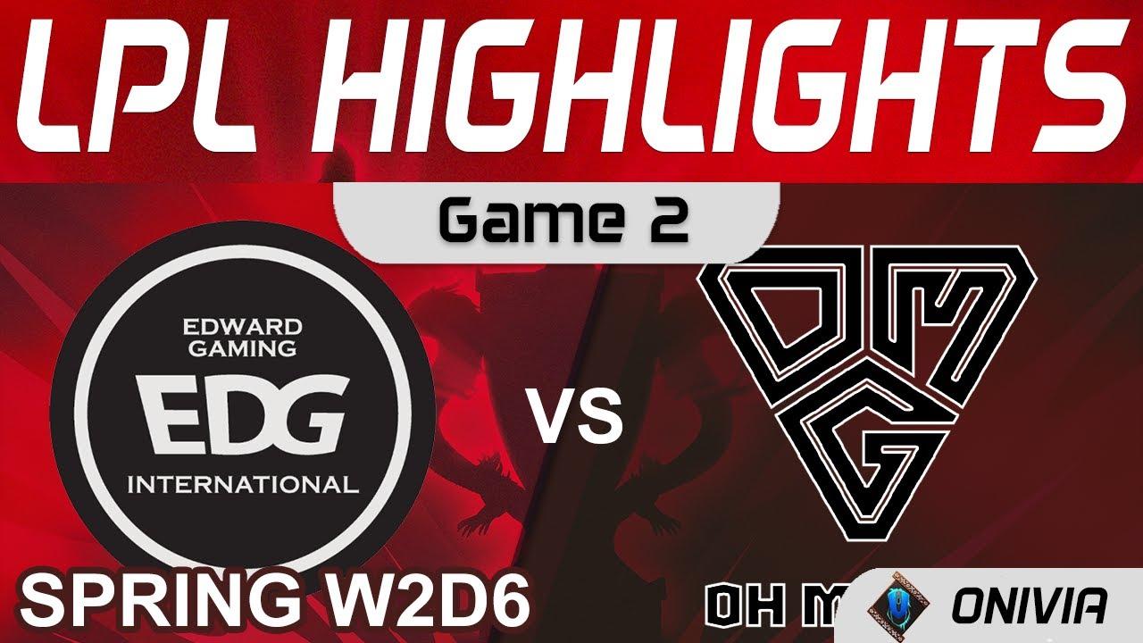 EDG vs OMG Highlights Game 2 LPL Spring Season 2022 W2D6 EDward Gaming vs Oh My God by Onivia thumbnail