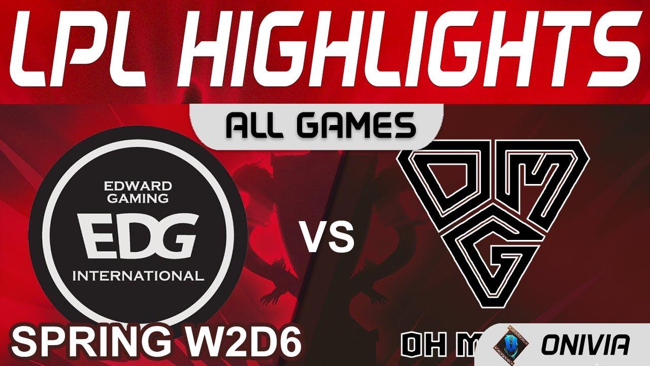 EDG vs OMG Highlights ALL GAMES LPL Spring Season 2022 W2D6 EDward Gaming vs Oh My God by Onivia thumbnail