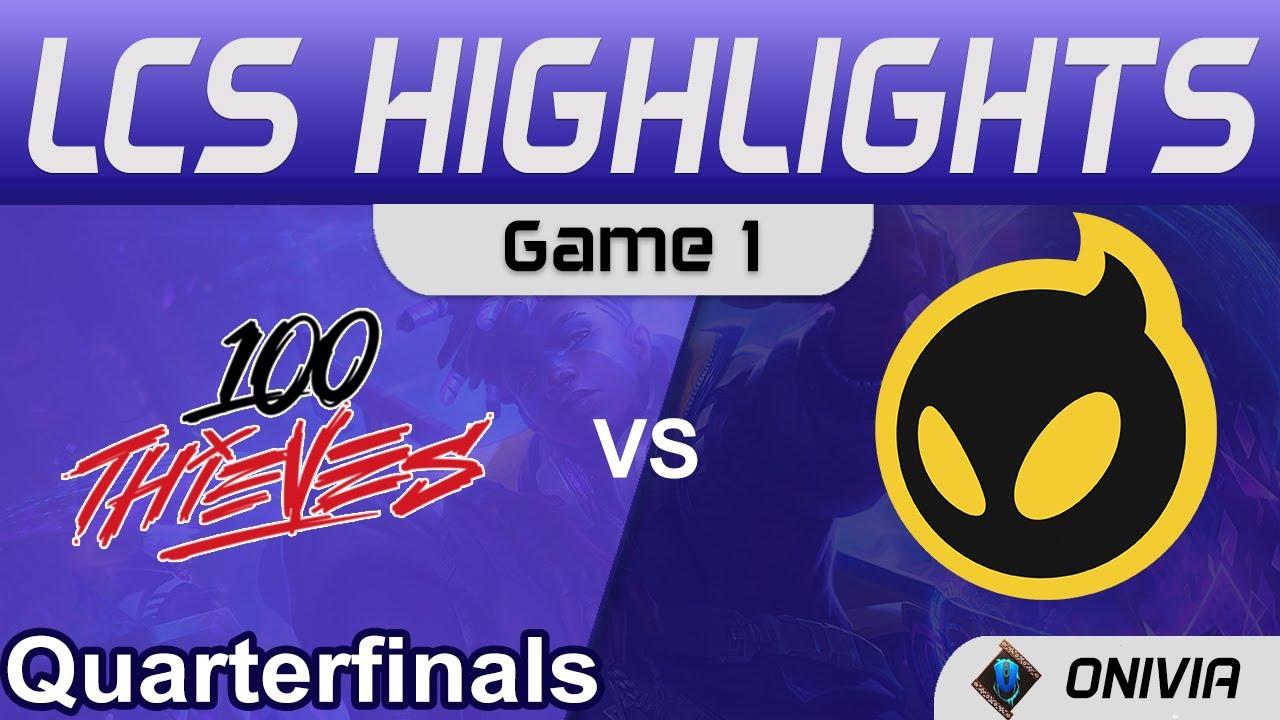 100 vs DIG Highlights Game 1 LCS Lock In Quarterfinals 2022 100 Thieves vs Dignitas by Onivia thumbnail