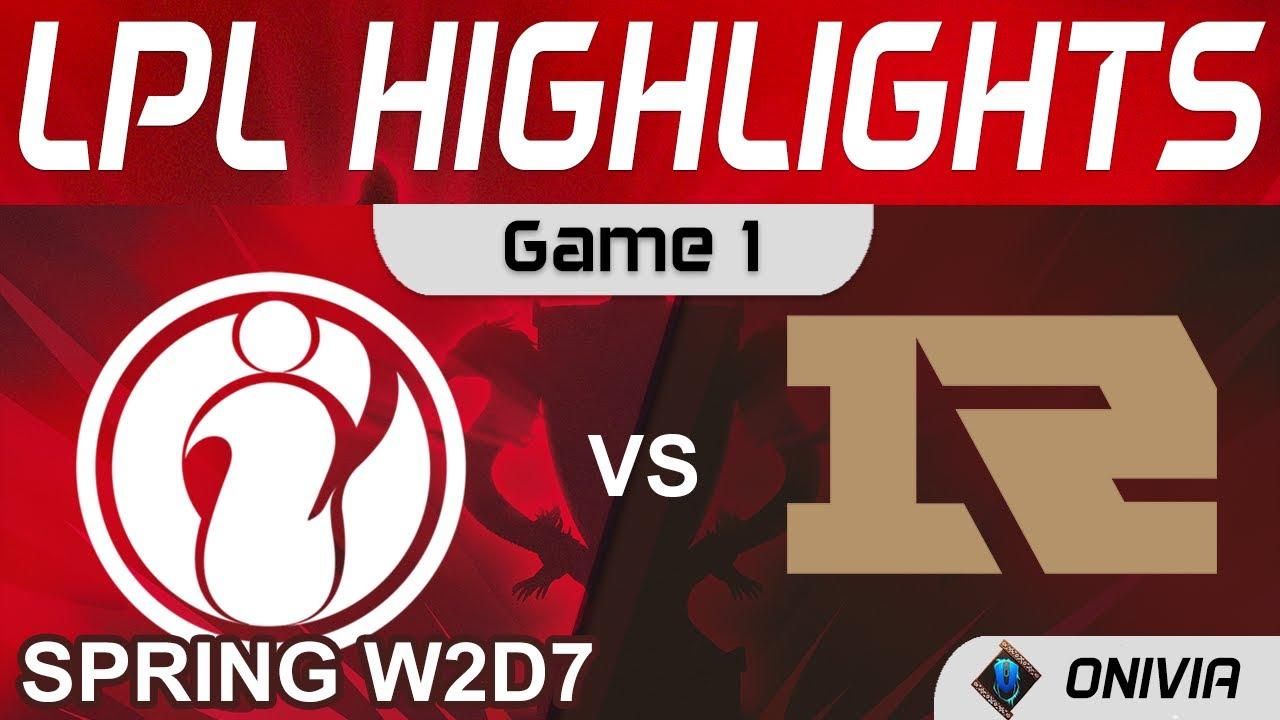 IG vs RNG Highlights Game 1 LPL Spring Season 2022 W2D7 Invictus Gaming vs Royal Never Give Up by On thumbnail