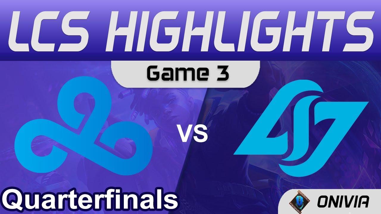 C9 vs CLG Highlights Game 3 LCS Lock In Quarterfinals 2022 Cloud9 vs Counter Logic Gaming by Onivia thumbnail