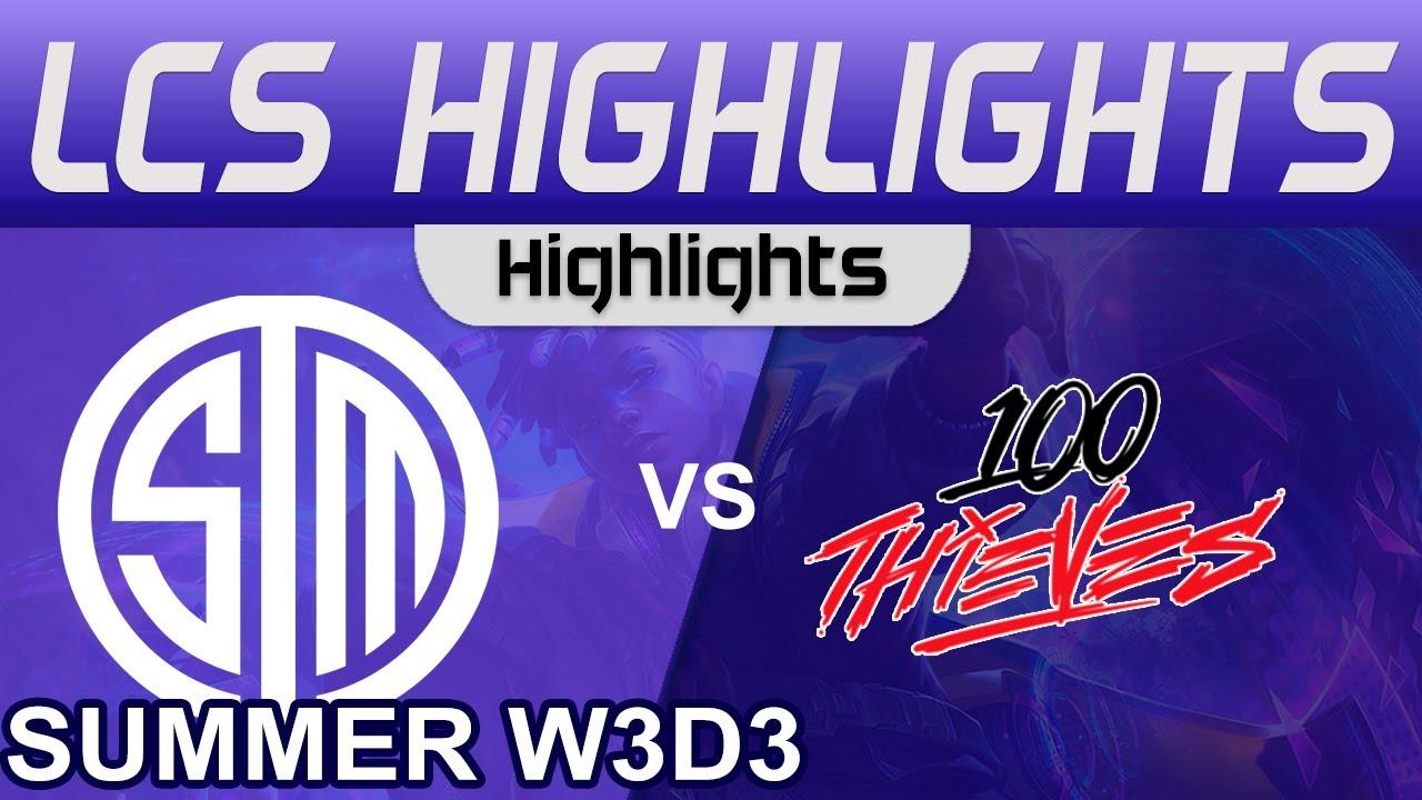 TSM vs 100 Highlights LCS Summer Season 2023 W3D3 Team SoloMid vs 100 Thieves by Onivia thumbnail