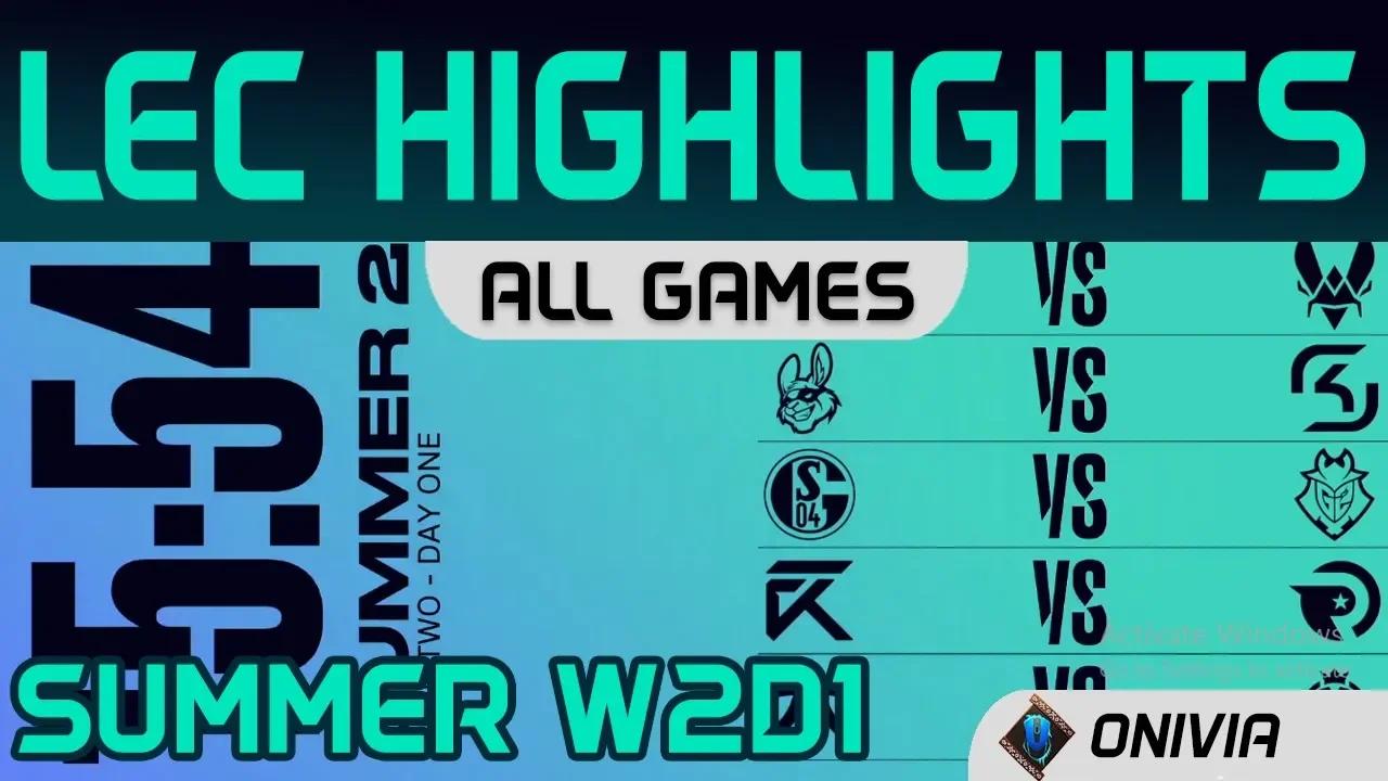 LEC Highlights Week2 Day1 LEC Summer 2020 All Games By Onivia thumbnail