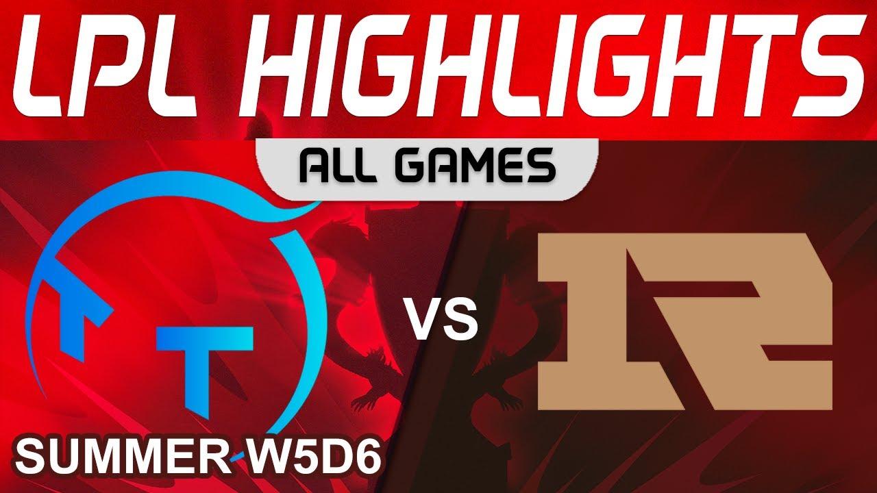 TT vs RNG Highlights ALL GAMES LPL Summer Season 2023 W5D6 ThunderTalk Gaming vs Royal Never Give Up thumbnail