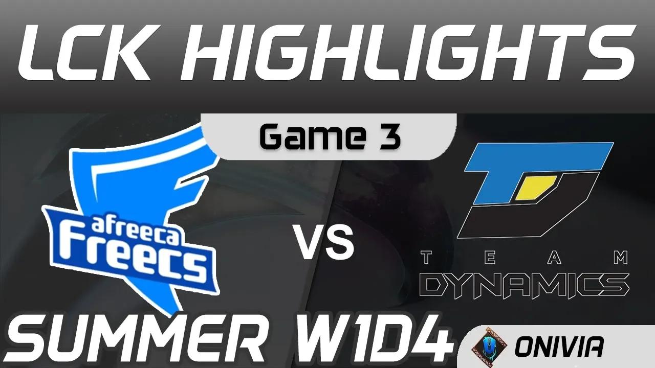 AF vs DYN Highlights Game 3 LCK Summer Season 2020 W1D4 Afreeca Freecs vs Team Dynamics by Onivia thumbnail