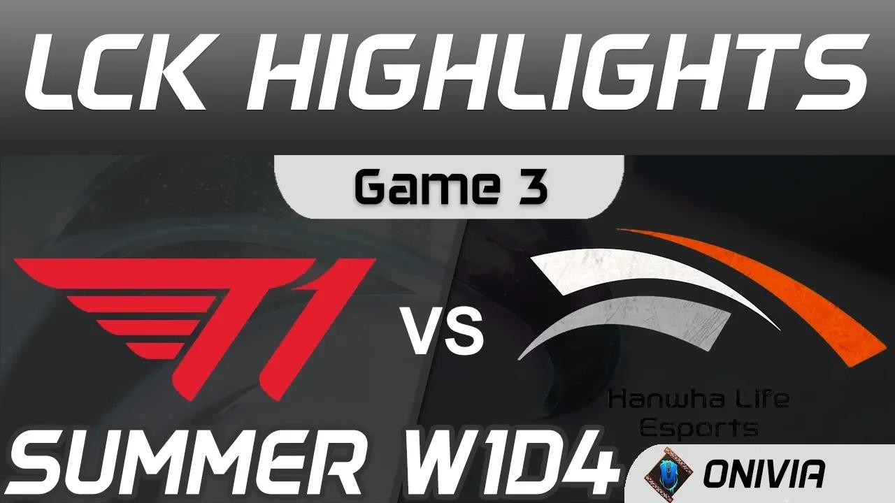 T1 vs HLE Highlights Game 3 LCK Summer Season 2020 W1D4 T1 vs Hanwha Life by Onivia thumbnail