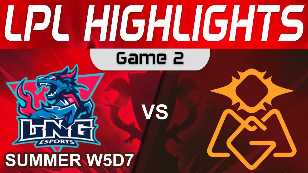 LNG vs OMG Highlights Game 2 LPL Summer Season 2023 W5D7 LNG Esports vs Oh My God by Onivia thumbnail