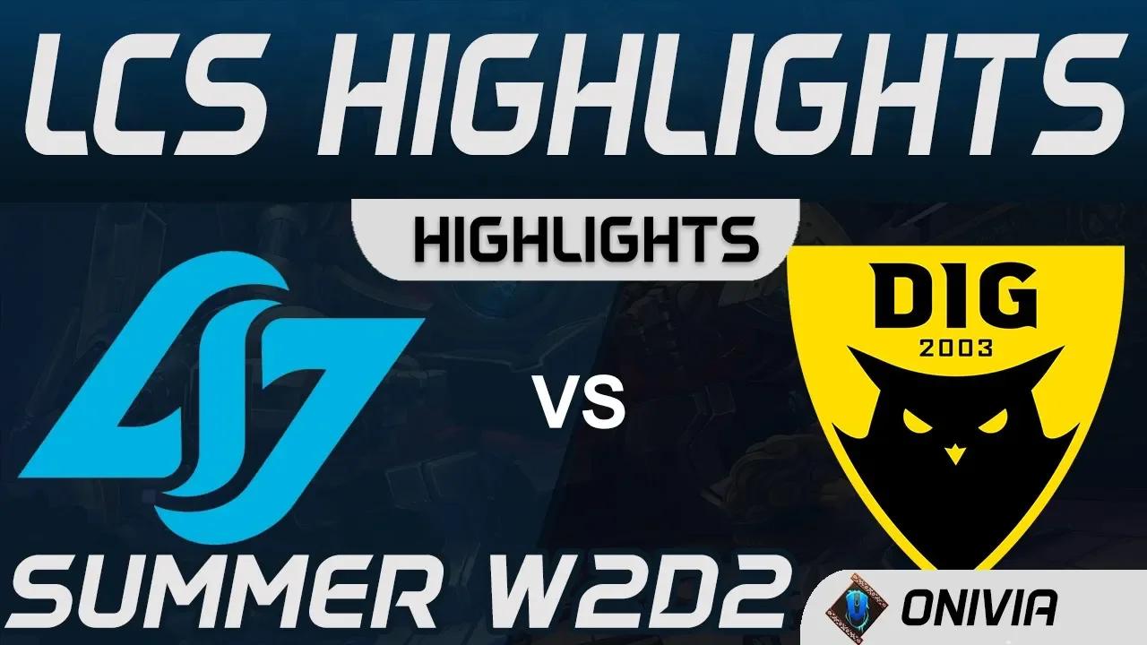 CLG vs DIG Highlights LCS Summer 2020 W2D2 Counter Logic Gaming vs Dignitas by Onivia thumbnail