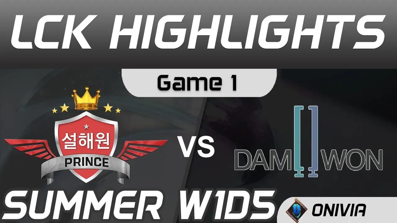 SP vs DWG Highlights Game 1 LCK Summer Season 2020 W1D5 SeolHaeOne Prince vs DAMWON by Onivia thumbnail