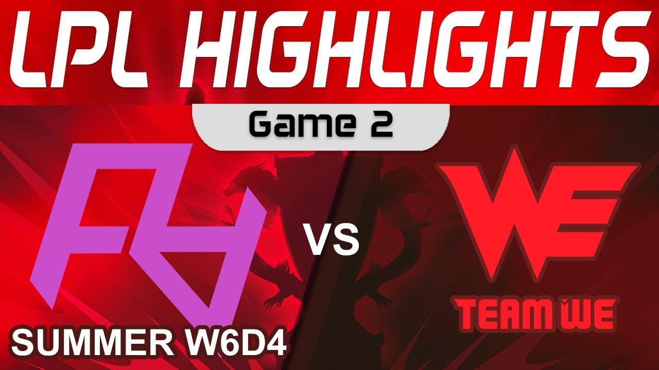 RA vs WE Highlights Game 2 LPL Summer Season 2023 W6D4 Rare Atom vs Team WE by Onivia thumbnail