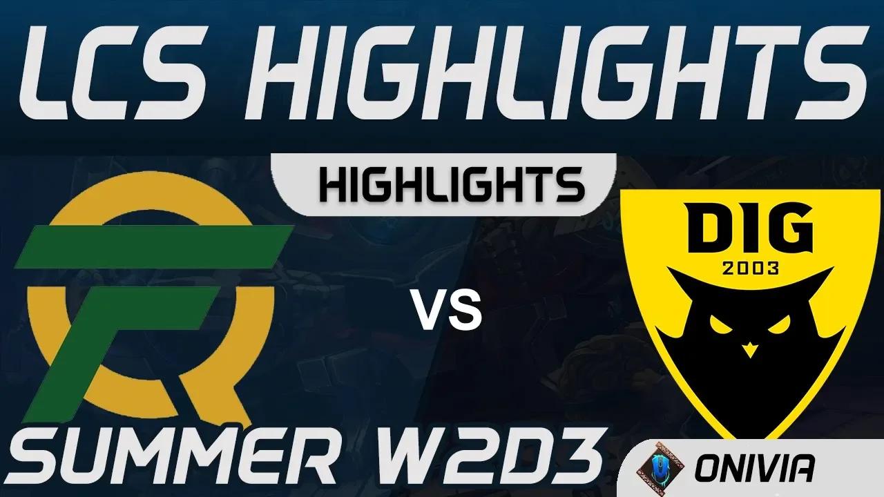 FLY vs DIG Highlights LCS Summer 2020 W2D3 FlyQuest vs Dignitas by Onivia thumbnail