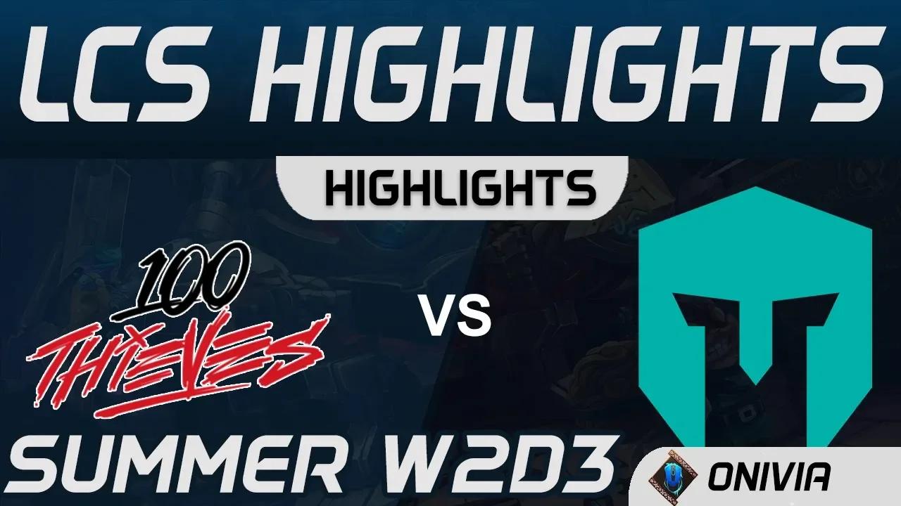 100 vs IMT Highlights LCS Summer 2020 W2D3 100 Thieves vs Immortals by Onivia thumbnail