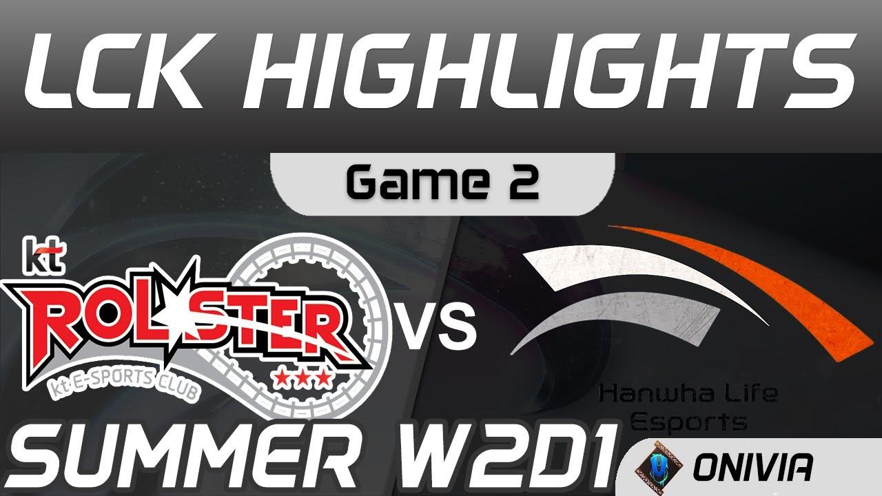 KT vs HLE Highlights Game 2 LCK Summer Season 2020 W2D1 KT Rolster vs Hanwha Life Esports by Onivia thumbnail