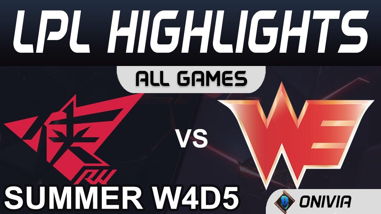 RW vs WE Highlights ALL GAMES LPL Summer Season 2020 W4D5 Rogue Warriors vs Team WE by Onivia thumbnail