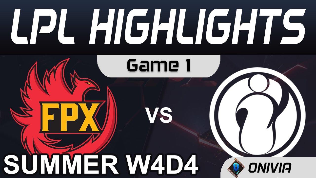 FPX vs IG Highlights Game 1 LPL Summer Season 2020 W4D4 FunPlus Phoenix vs Invictus Gaming by Onivia thumbnail