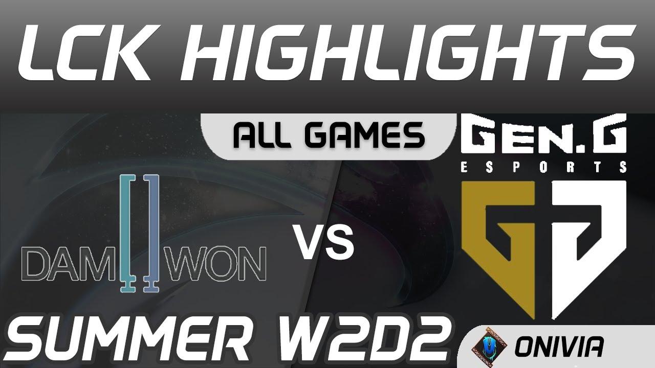 DWG vs GEN Highlights ALL GAMES LCK Summer Season 2020 W2D2 DAMWON Gaming vs Gen G by Onivia thumbnail