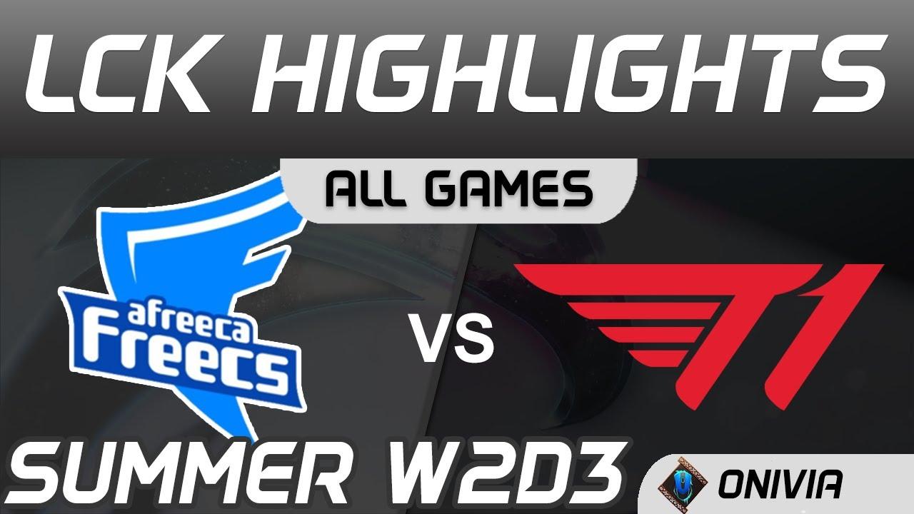 AF vs T1 Highlights ALL GAMES LCK Summer Season 2020 W2D3 Afreeca Freecs vs T1 by Onivia thumbnail