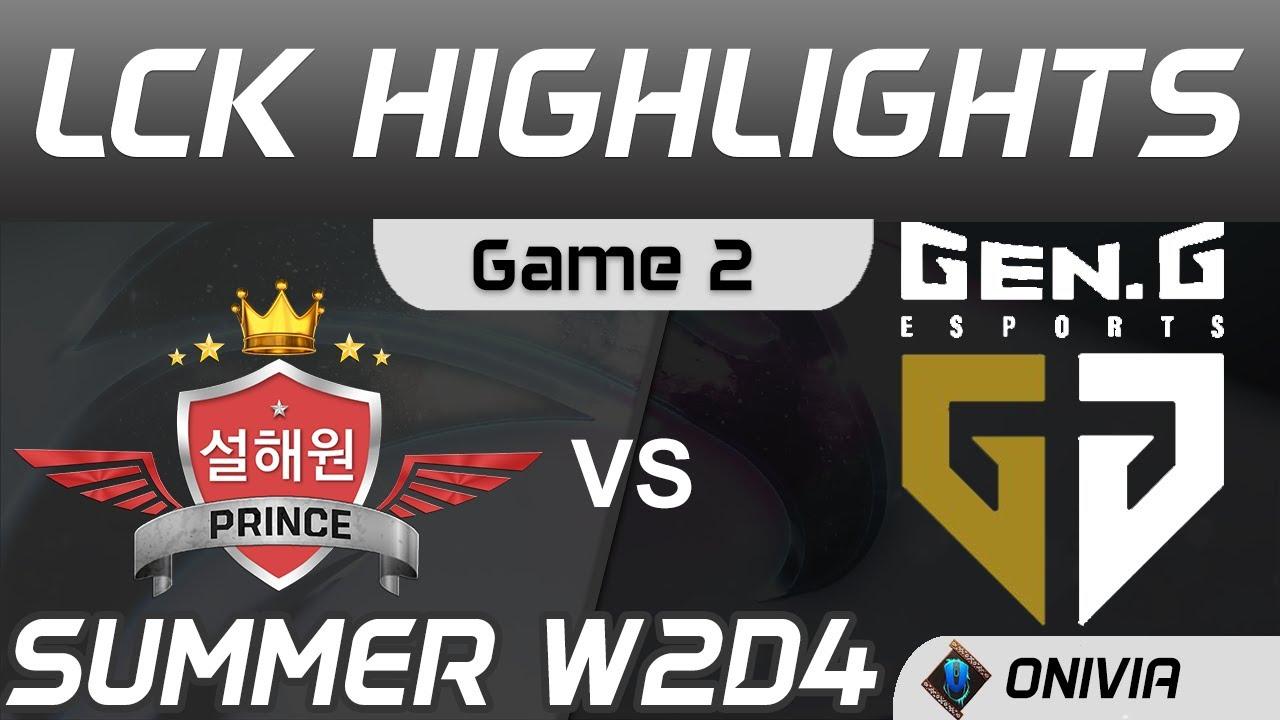 SP vs GEN Highlights Game 2 LCK Summer Season 2020 W2D4 SeolHaeOne Prince vs Gen G by Onivia thumbnail