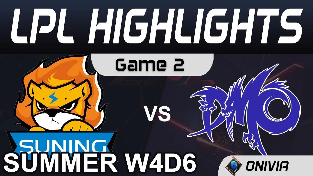 SN vs DMO Highlights Game 2 LPL Summer Season 2020 W4D6 Suning vs Dominus Esports by Onivia thumbnail