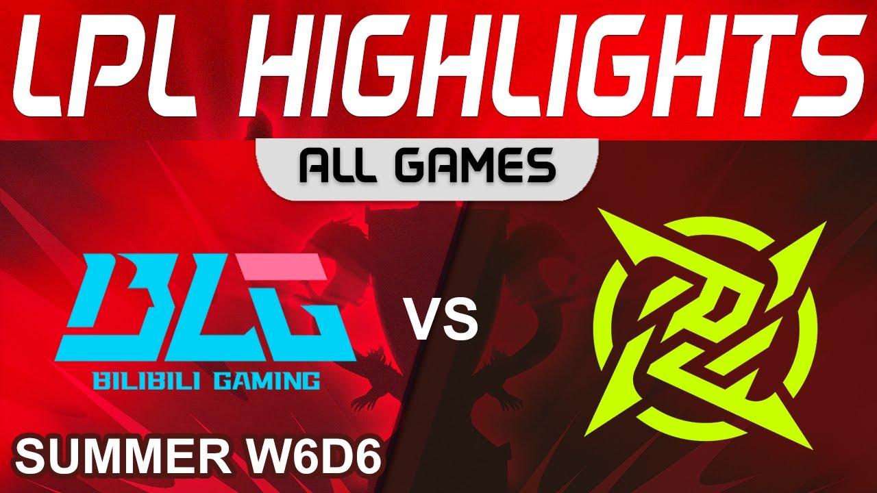 BLG vs NIP Highlights ALL GAMES LPL Summer Season 2023 W6D6 Bilibili Gaming vs Ninjas in Pyjamas thumbnail