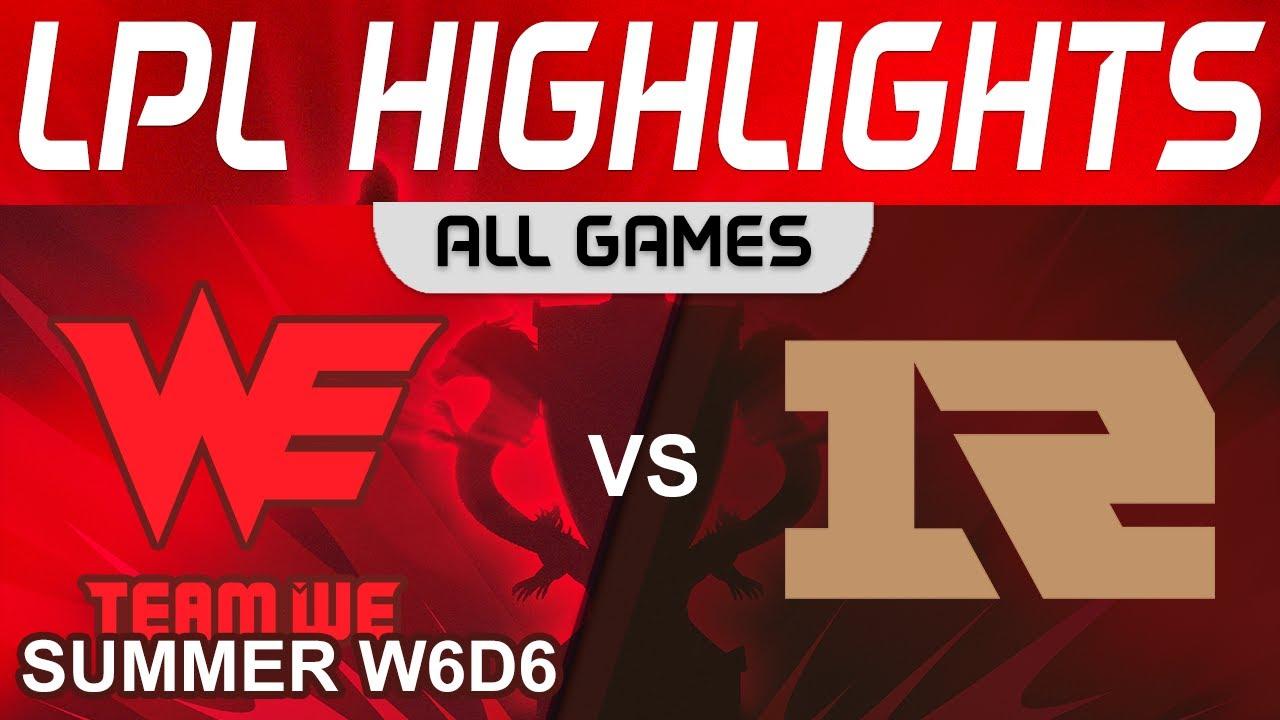 WE vs RNG Highlights ALL GAMES LPL Summer Season 2023 W6D6 Team WE vs Royal Never Give Up by Onivia thumbnail