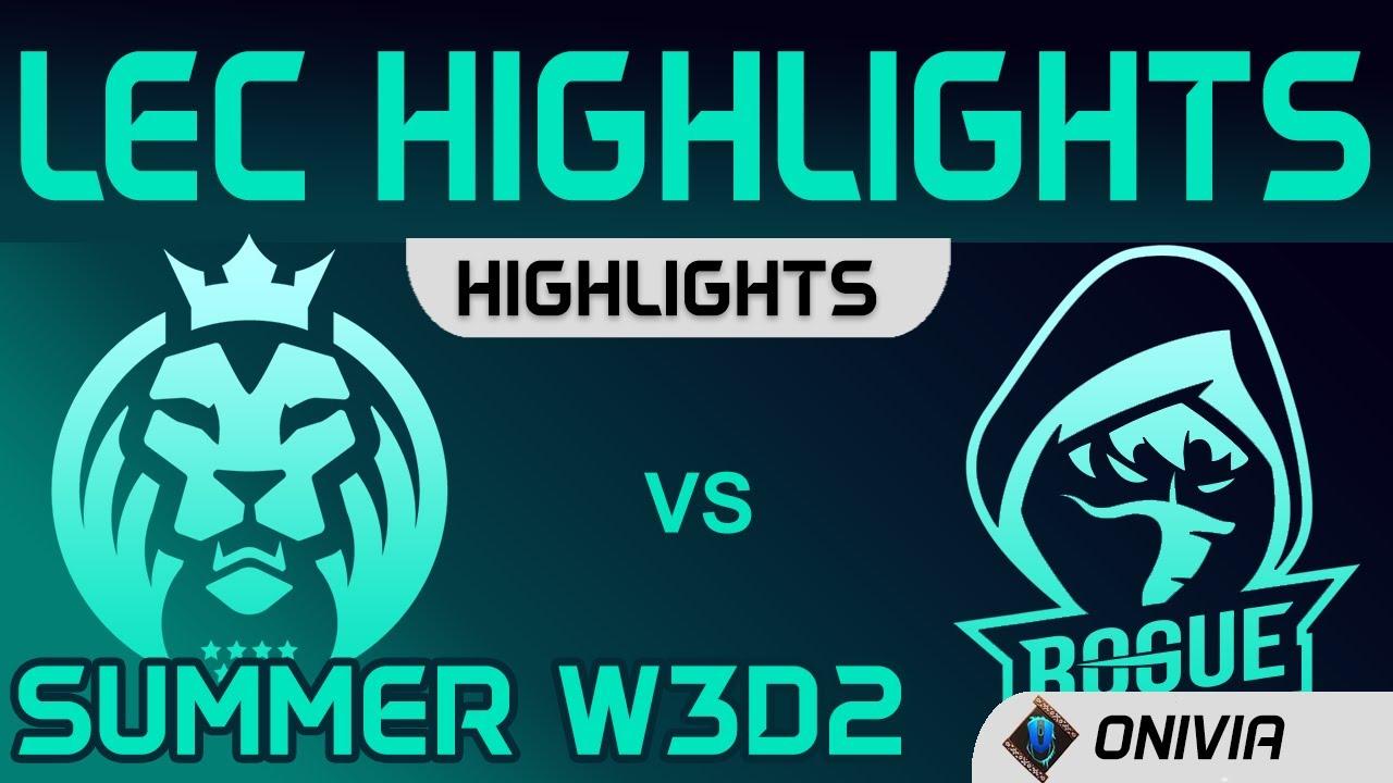 MAD vs RGE Highlights Summer W3D2 LEC Summer 2020 MAD Lions vs Rogue Esports by Onivia thumbnail